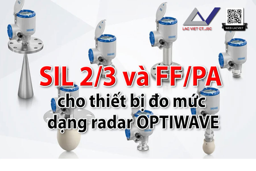 SIL 2/3 và FF/PA cho thiết bị đo mức dạng radar OPTIWAVE