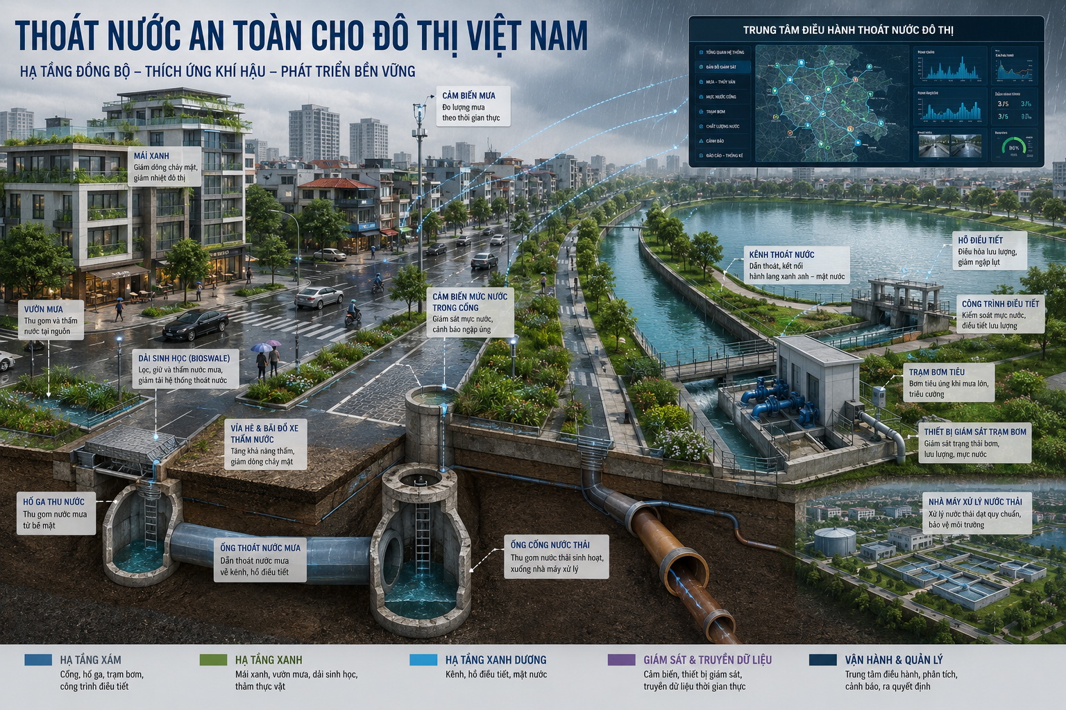 Thoát Nước An Toàn Cho Đô Thị Việt Nam | Khung Tư Duy Mới