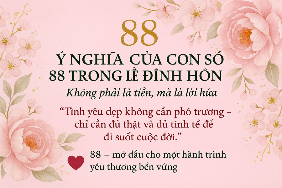 Ý Nghĩa Của Con Số 88 Trong Lễ Đính Hôn