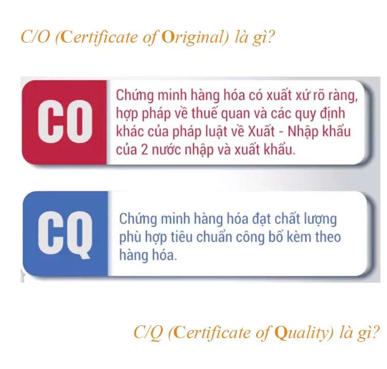 khái niệm CO/CQ 