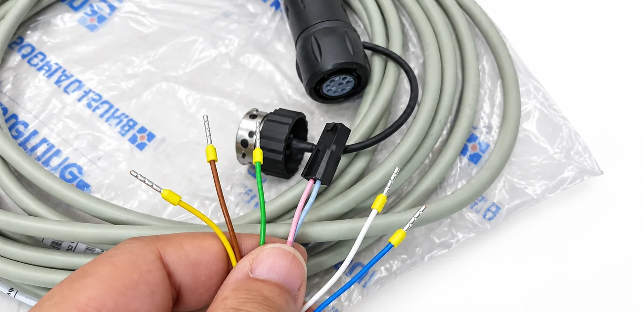 Cáp tín hiệu ra IFC 070 – đầu dây bấm cos màu – Đầu dây bấm cos, phân màu theo chức năng