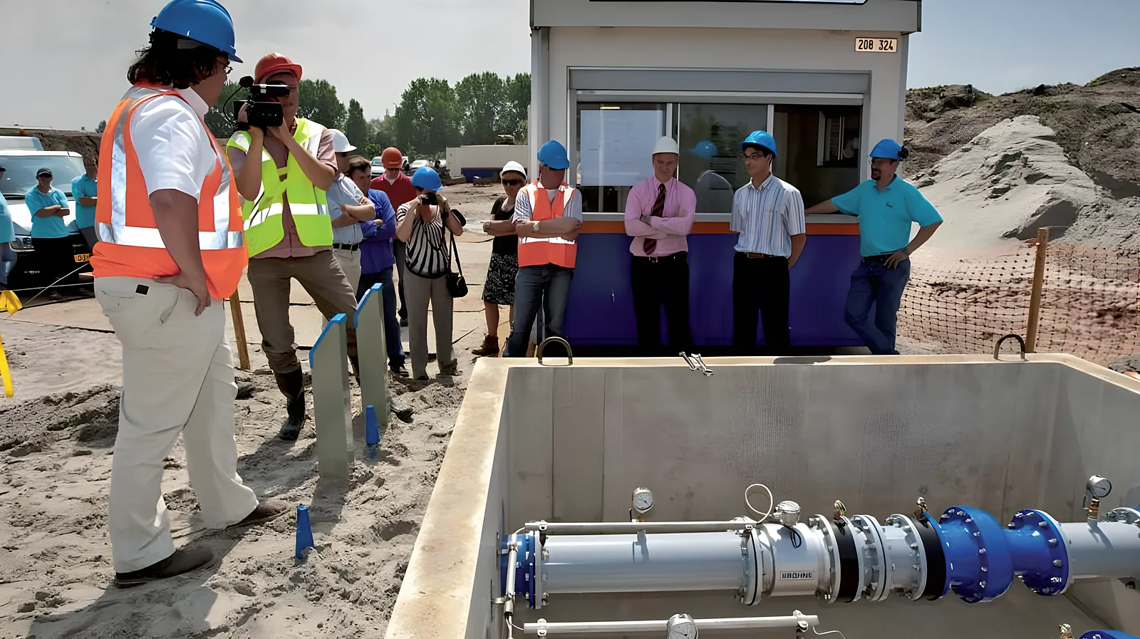 Đo giao nhận nước sạch giữa 2 công ty – Evides, Hà Lan – dùng pin, MID MI-001 – KROHNE WATERFLUX 3070
