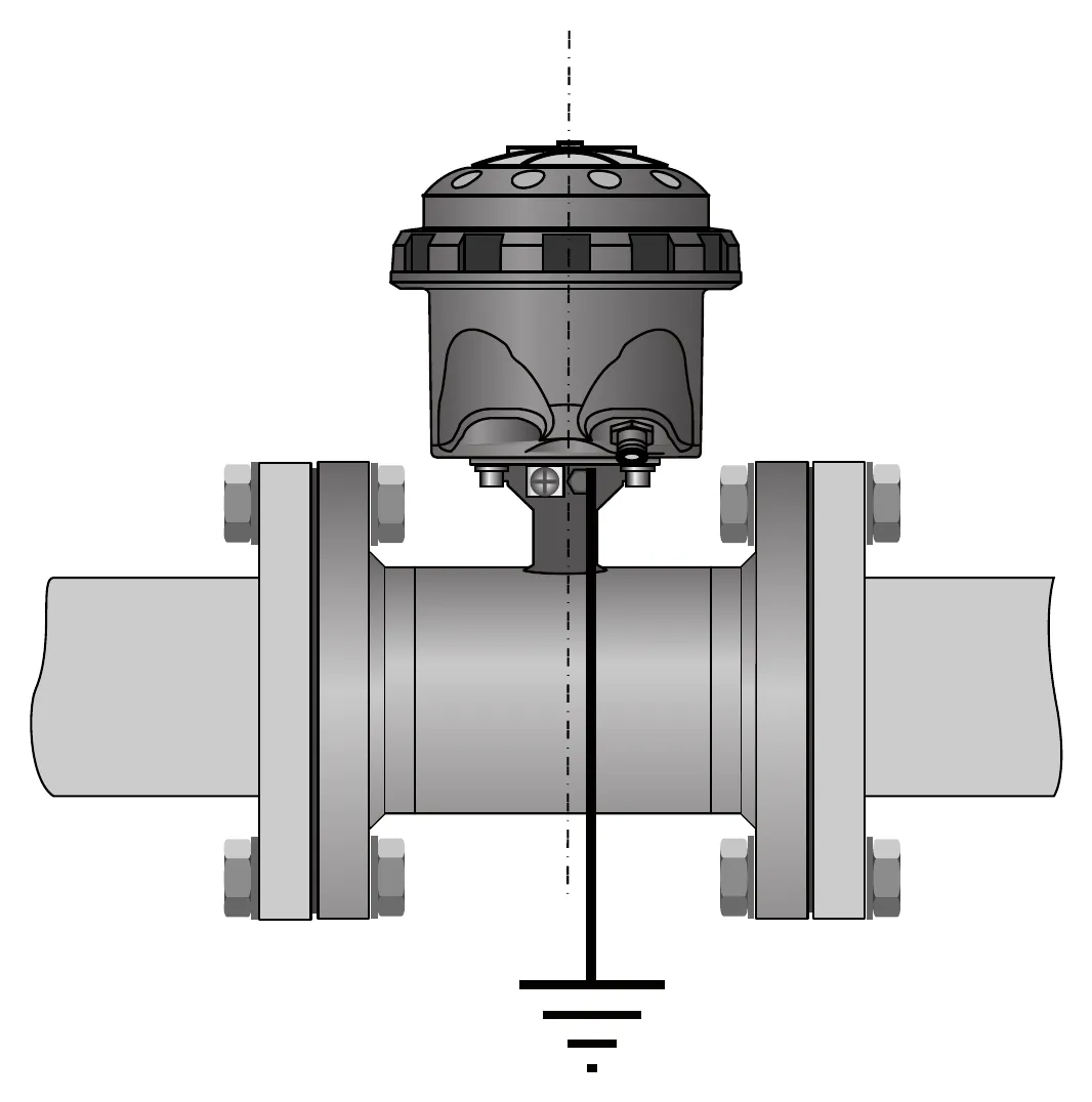 Hình 4-1: Tiếp địa – KROHNE WATERFLUX 3070