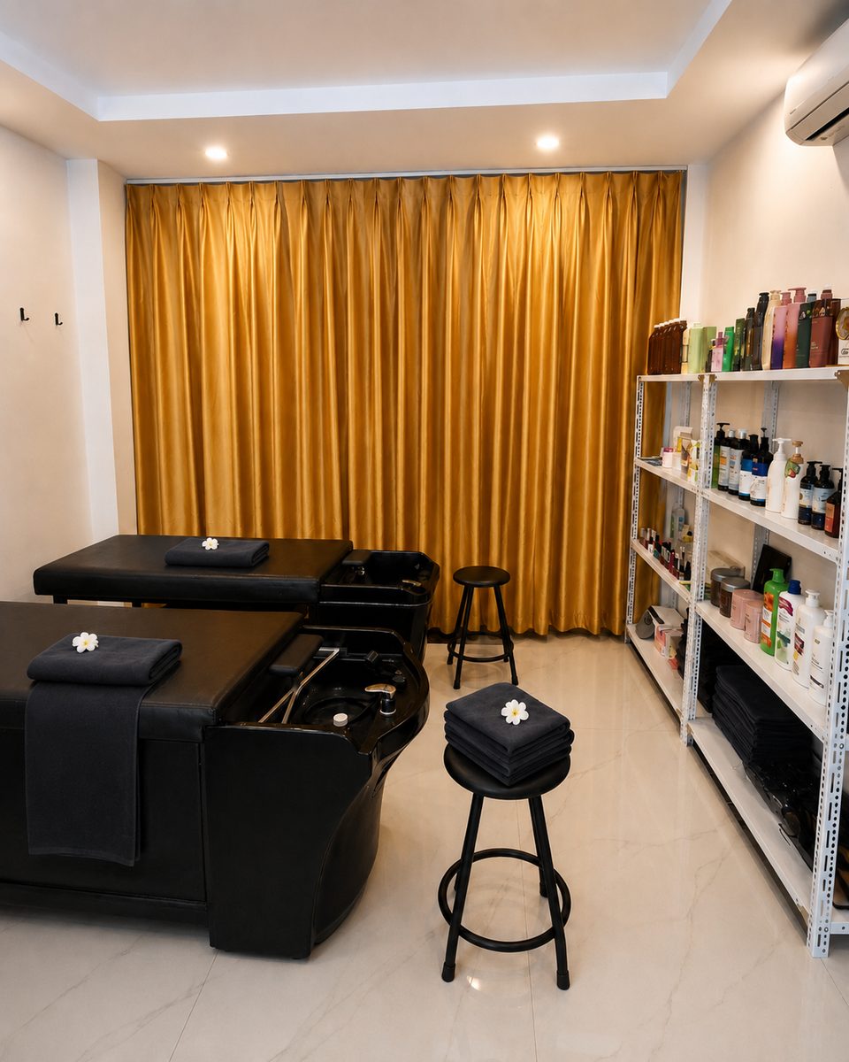 Khăn sạch và sản phẩm được sắp xếp gọn gàng tại Minh Hòa