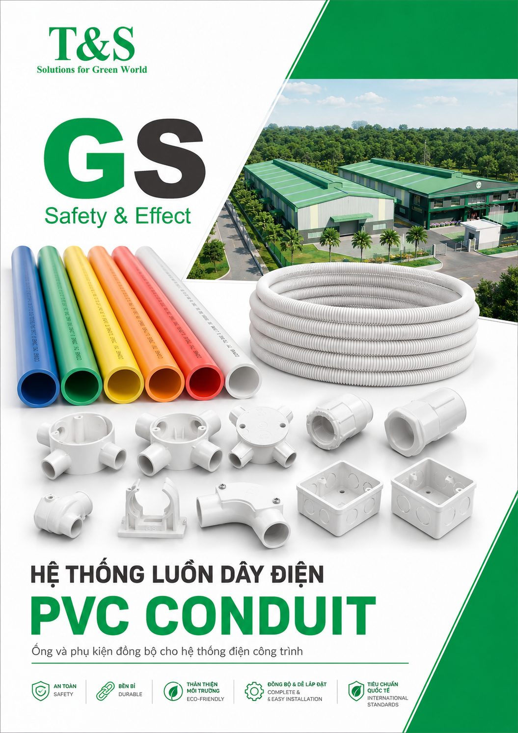 Catalog ống PVC Conduit GS cho hệ thống điện