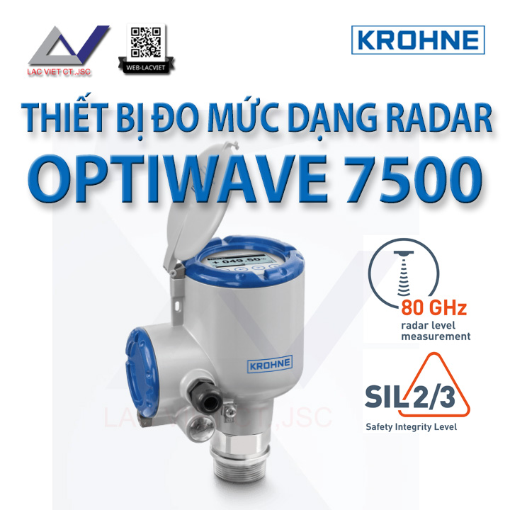 OPTIWAVE 7500 for 80 GHz Radar level  for solids or liquids