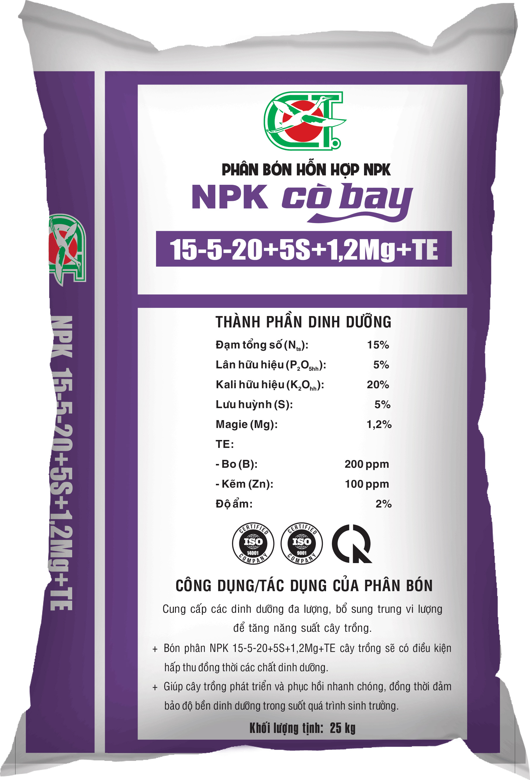 PHÂN BÓN NPK 15-5-20