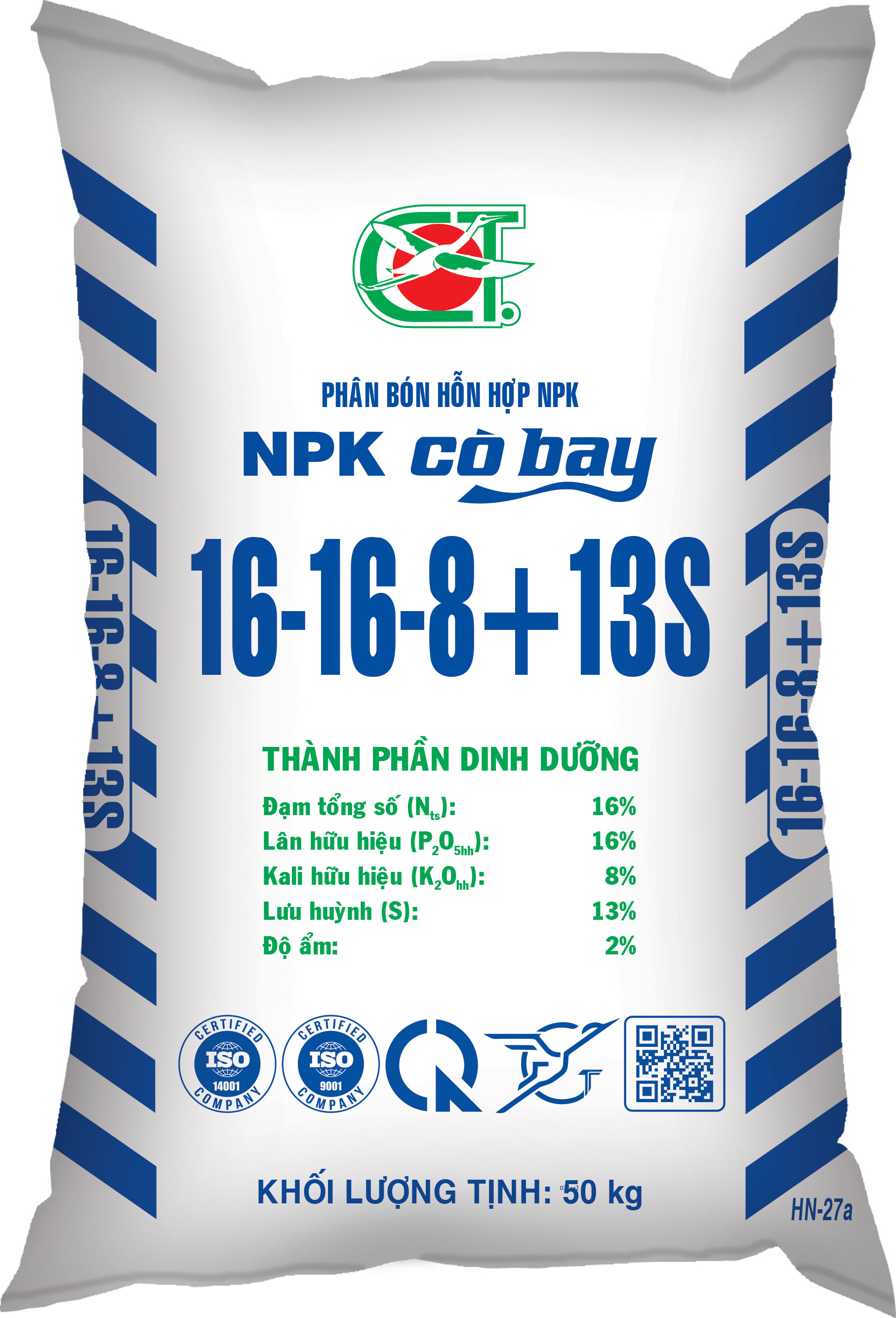 PHÂN BÓN NPK 16-16-8+13S