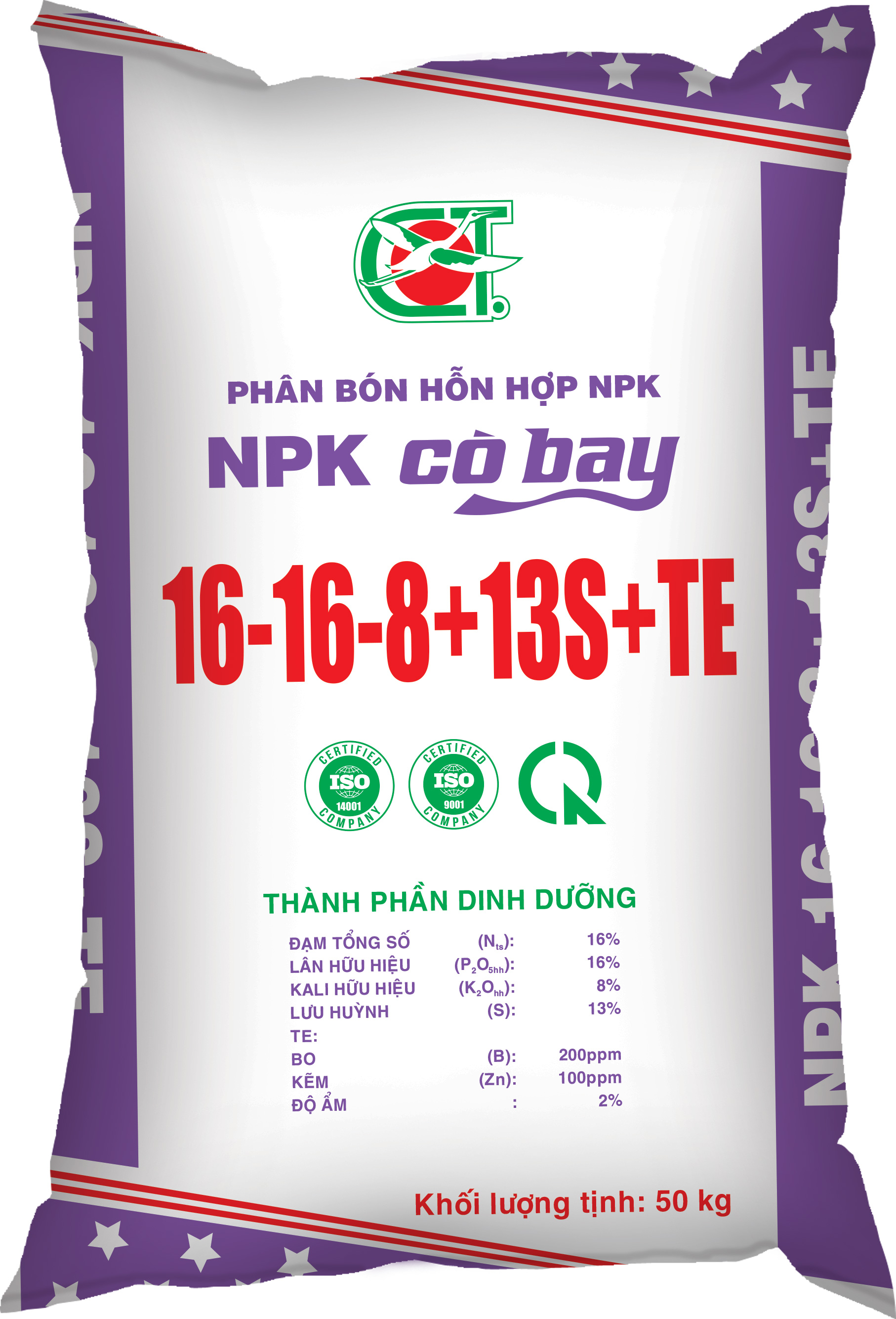 PHÂN BÓN NPK 16-16-8+13S