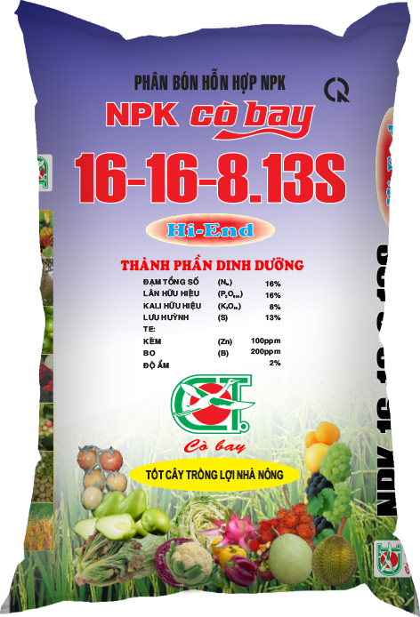 PHÂN BÓN NPK 16-16-8+13S