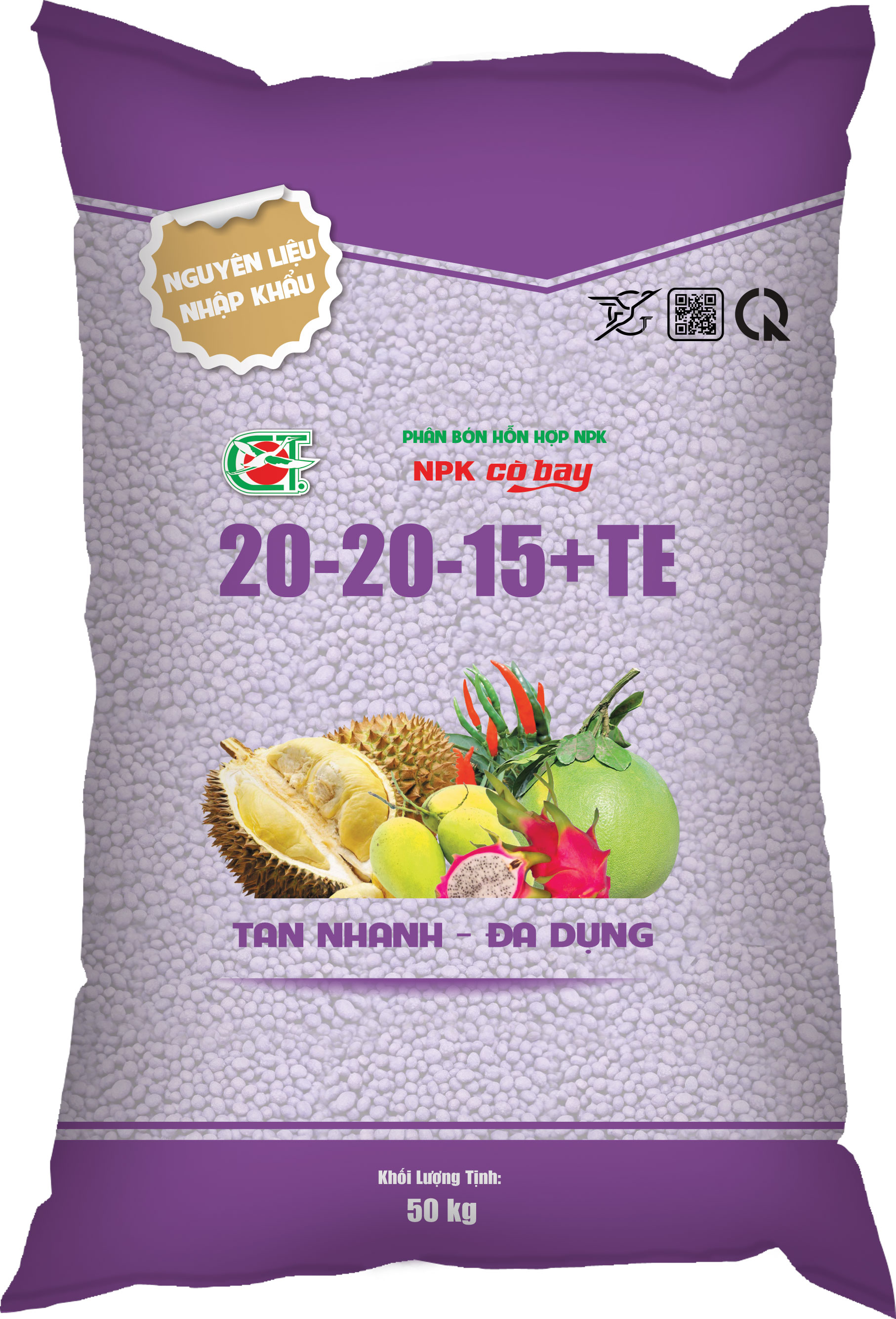 PHÂN BÓN NPK 20-20-15+TE