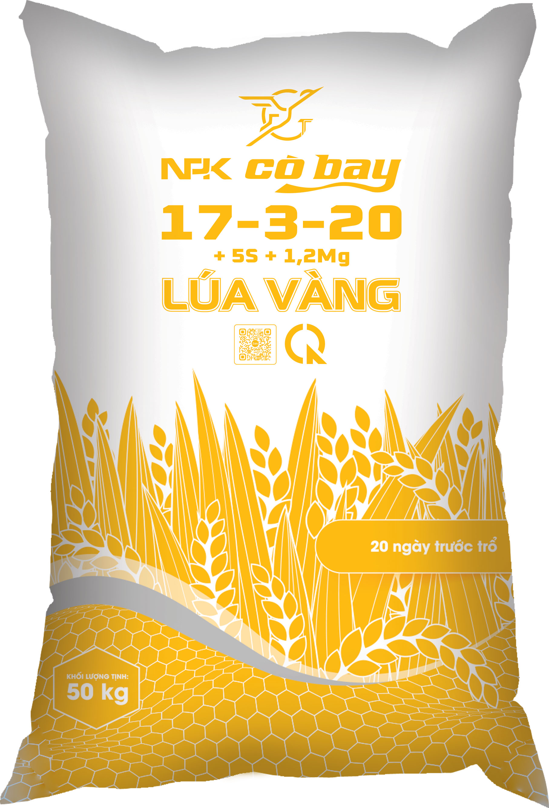 PHÂN BÓN NPK 17-3-20 LÚA VÀNG