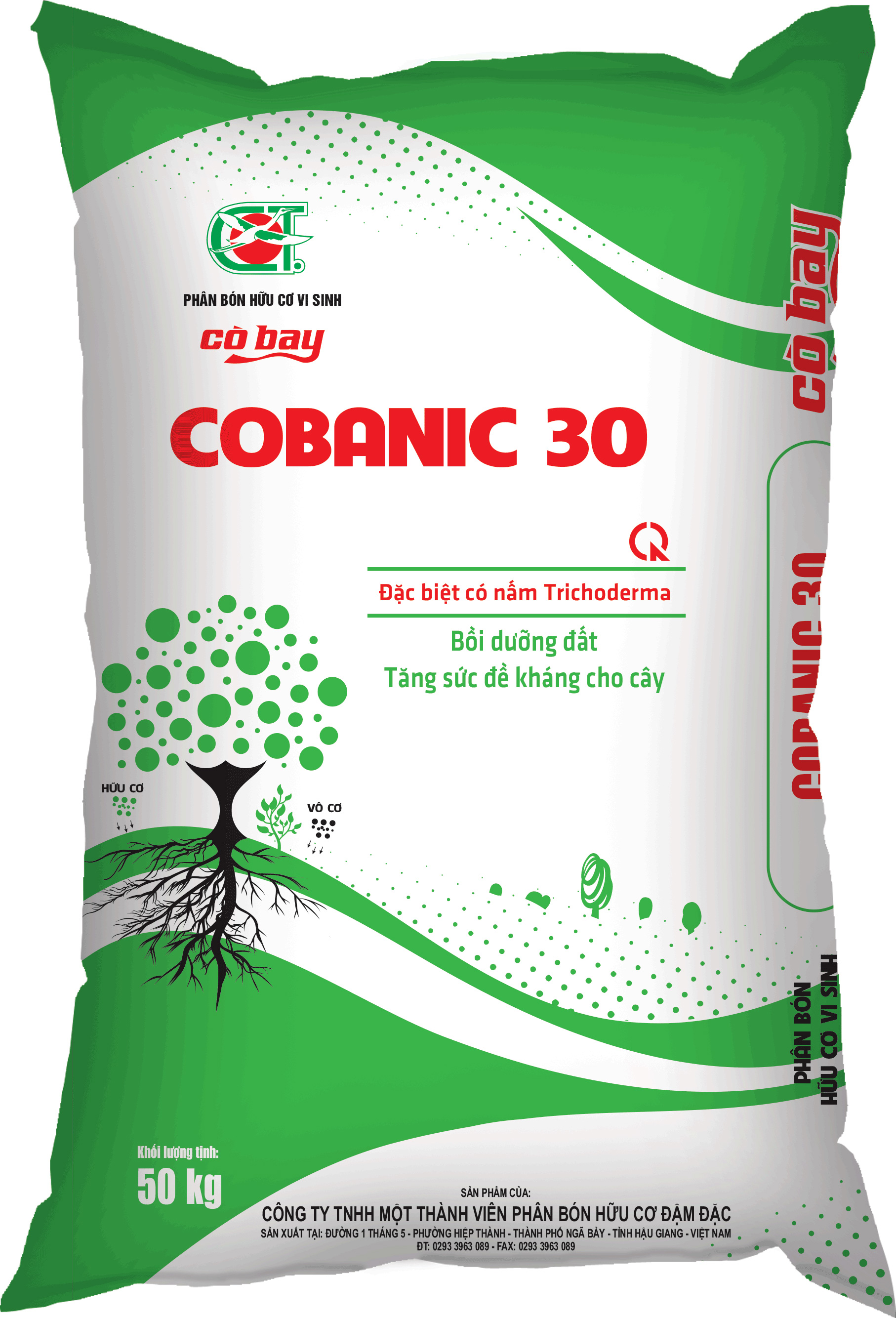 PHÂN BÓN HỮU CƠ VI SINH COBANIC 30
