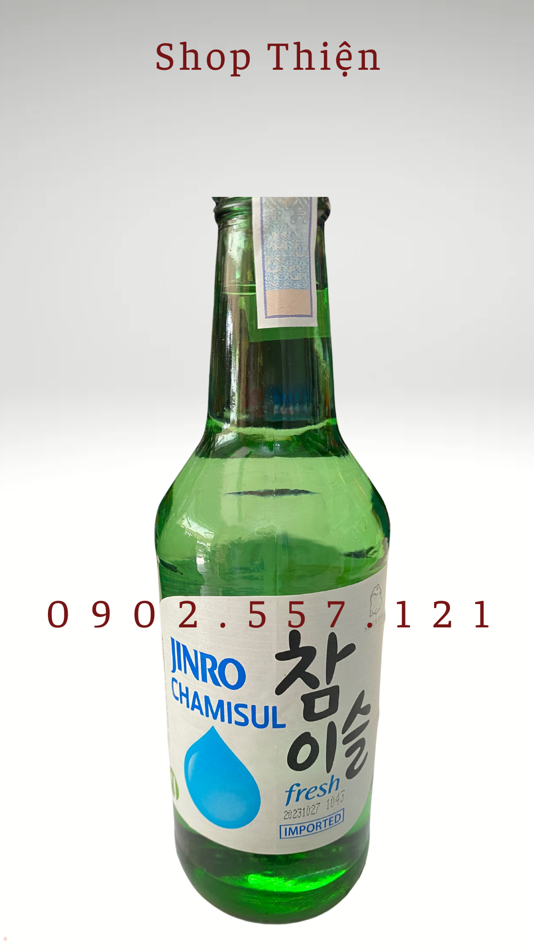 Soju Hàn Quốc Jinro Chamisul 360ml- Truyền thống ( Giọt Nước)
