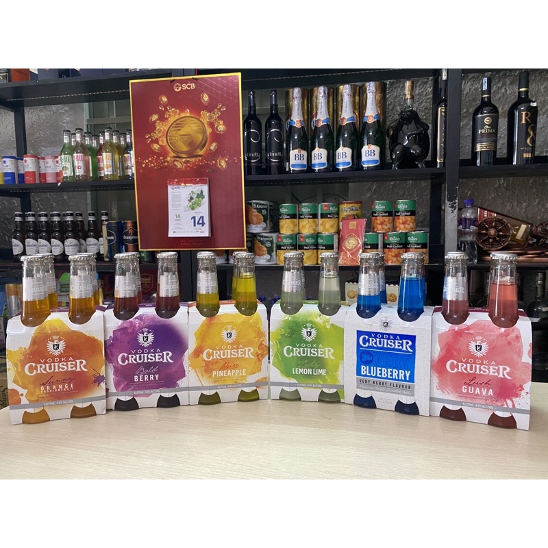 1 thùng mix 6 mùi vodka Cruiser 4,5% 275ml