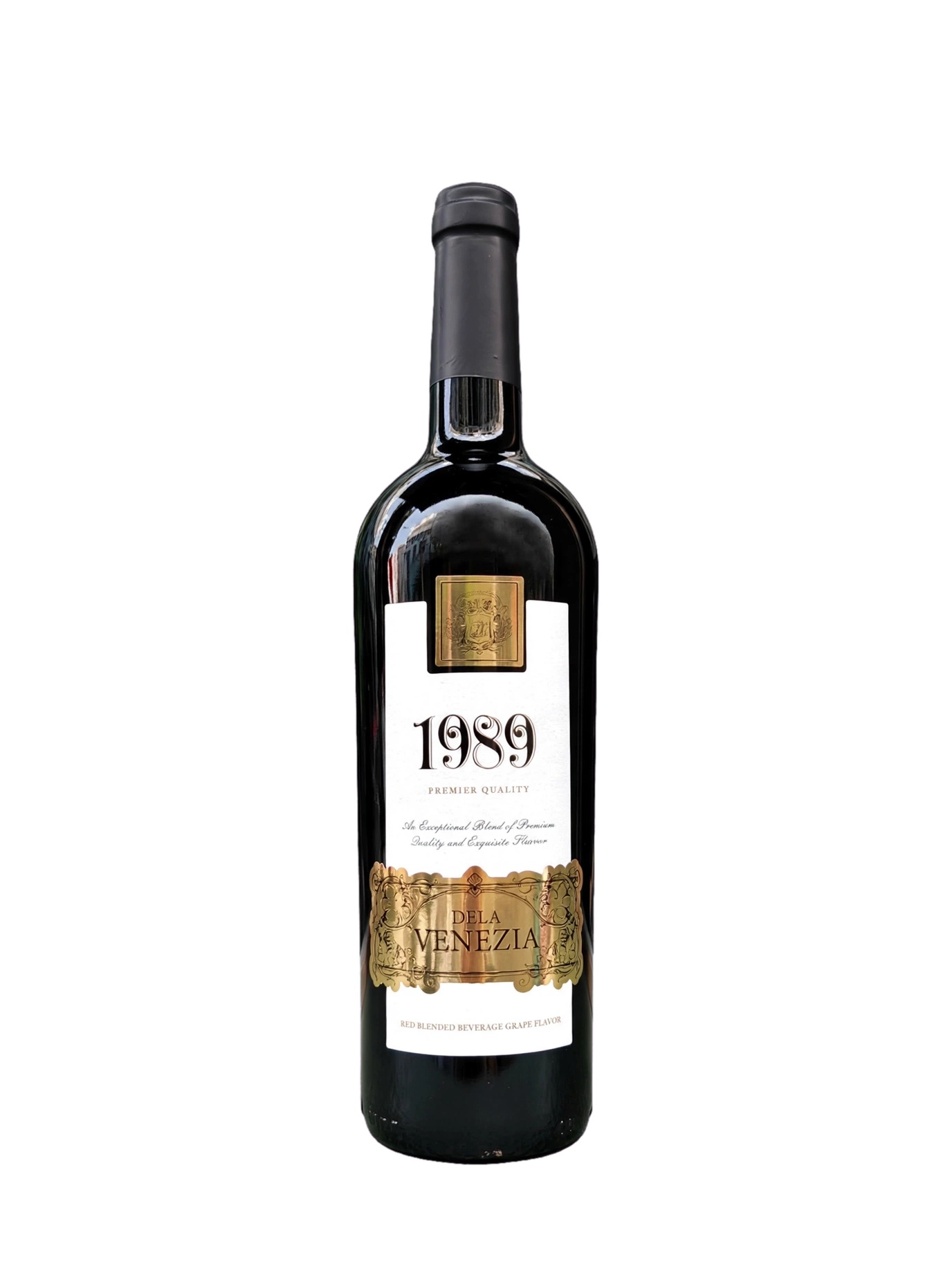 Rượu 1989 Dela Venezia Premier Quality - Red Blended Beverage Grape Flavor - Chai 750ml 13%