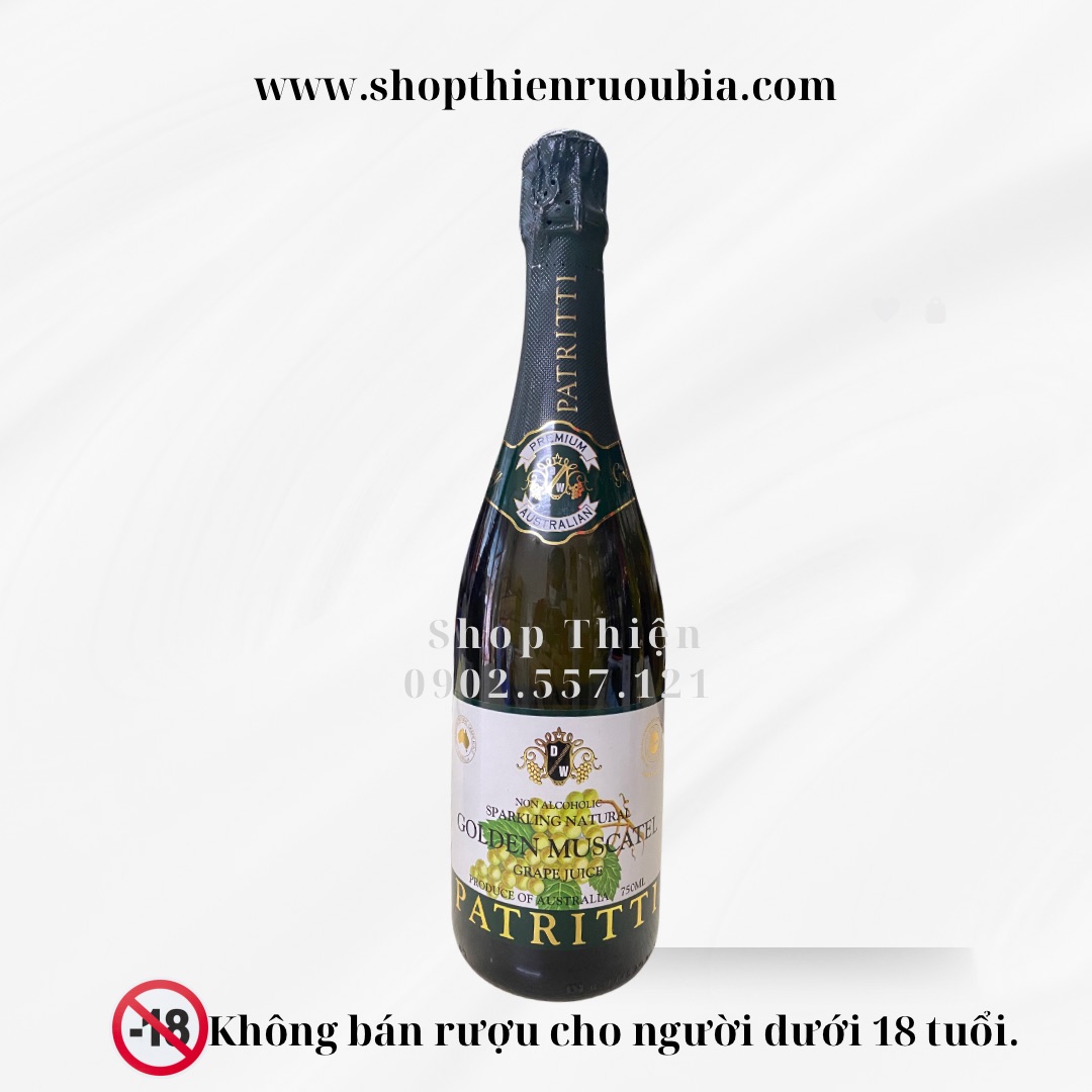 Nước trái cây Úc PATRITTI 750ml - Nho Xanh