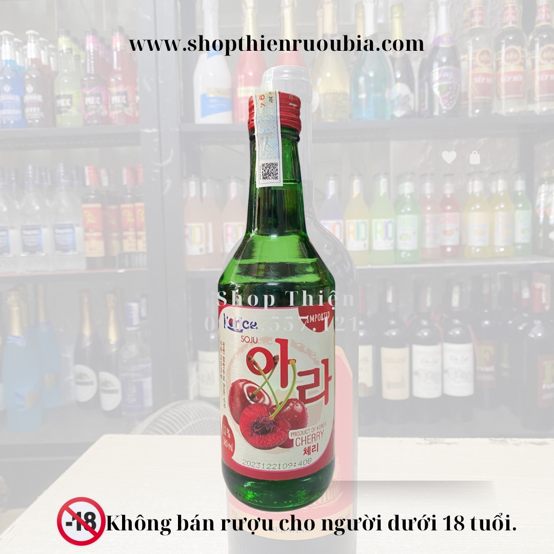 RƯỢU Sô Chu Hàn Quốc SOJU KORICE 12% 360ml-Vị CHERRY