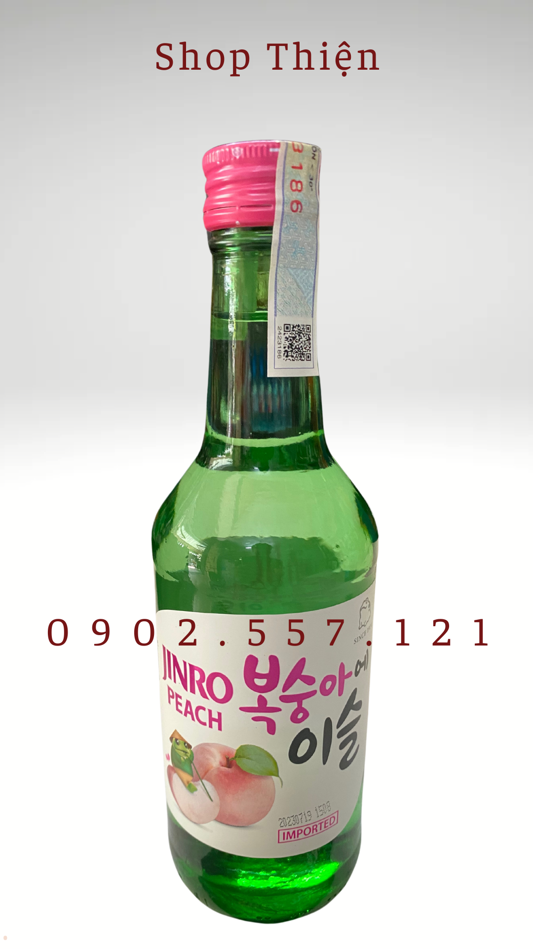 Soju Hàn Quốc Jinro Peach 14% 360ml- Vị Đào