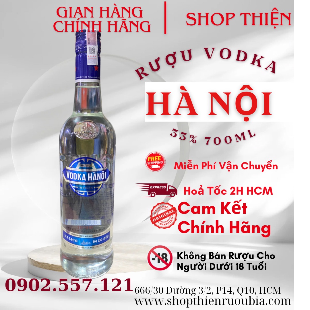 VODKA HÀ NỘI LỚN 33% 700ML