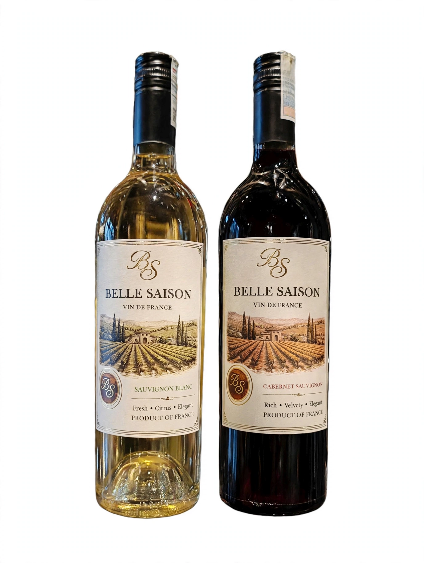 Vang Pháp Belle Saison Vin de France - 750ml (Sauvignon Blanc 12% & Cabernet Sauvignon 13.5%)