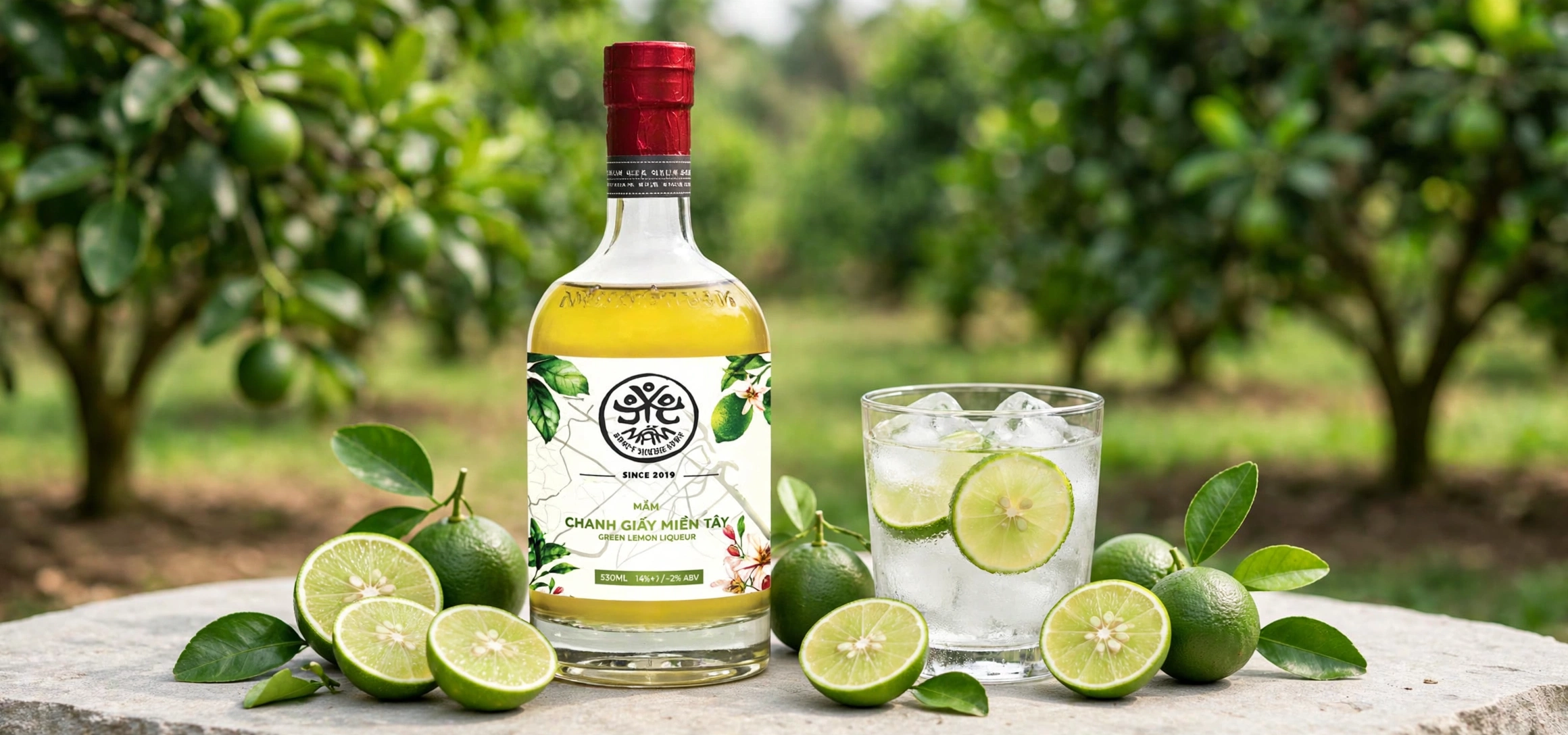 Rượu Chanh Giấy Miền Tây MẦM Craft Distillery 530ml 14% - Chanh Giấy Đồng Bằng Sông Cửu Long