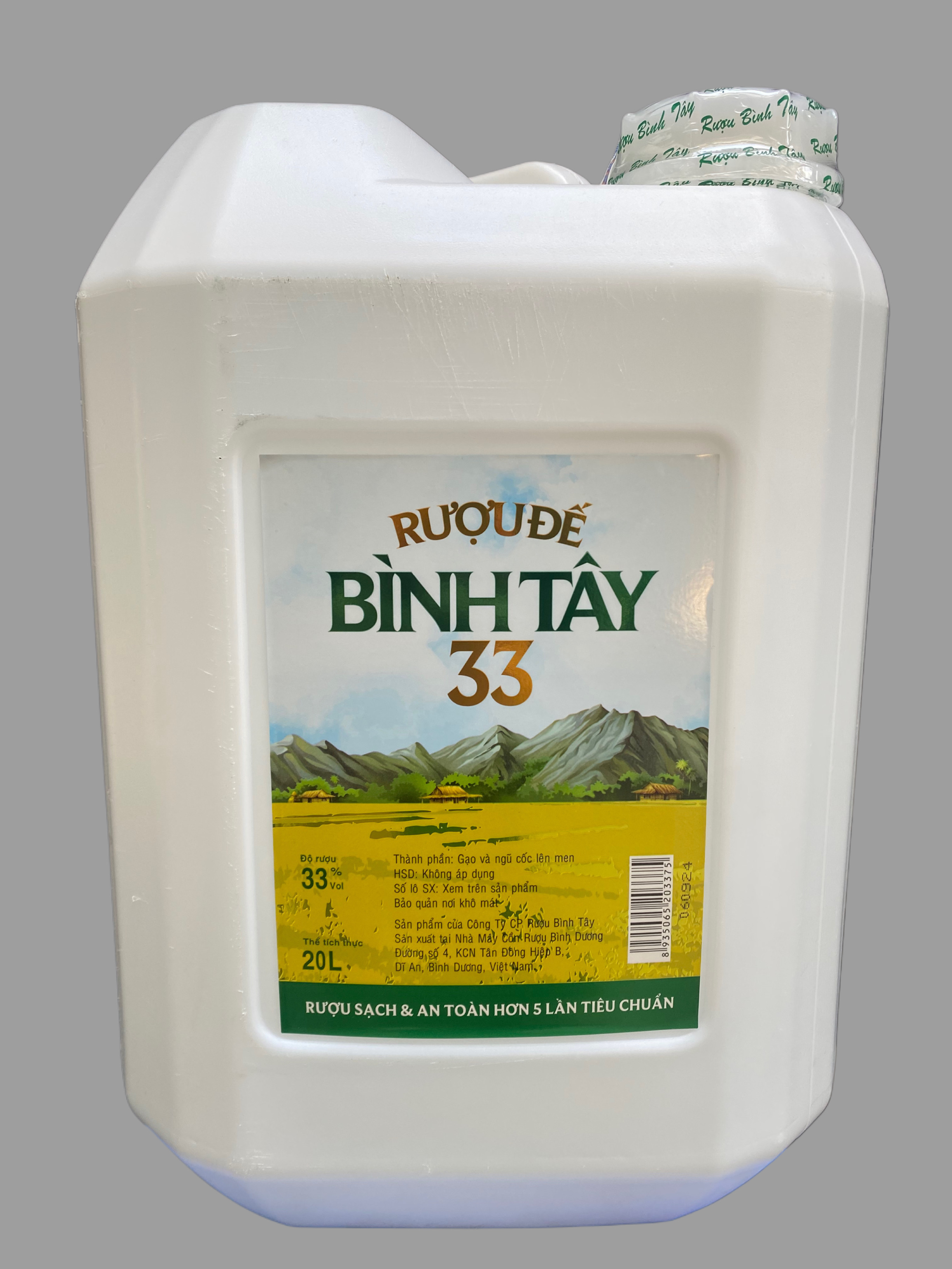 Rượu ĐẾ BÌNH TÂY 33% Can 20 Lít