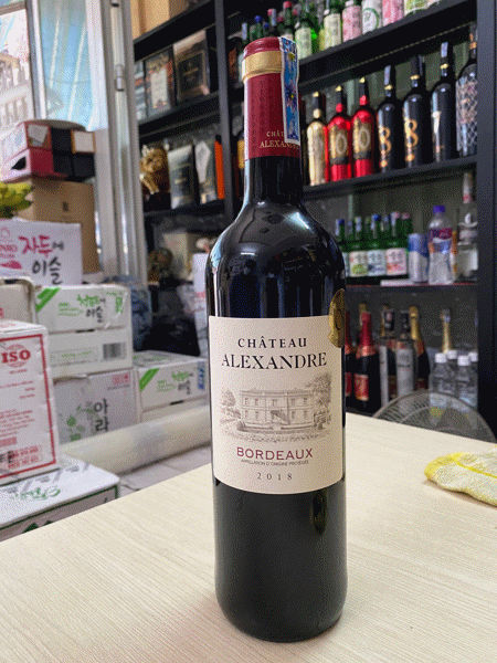 Rượu Vang Pháp Bordeaux Alexandre 750ml- Vang đỏ