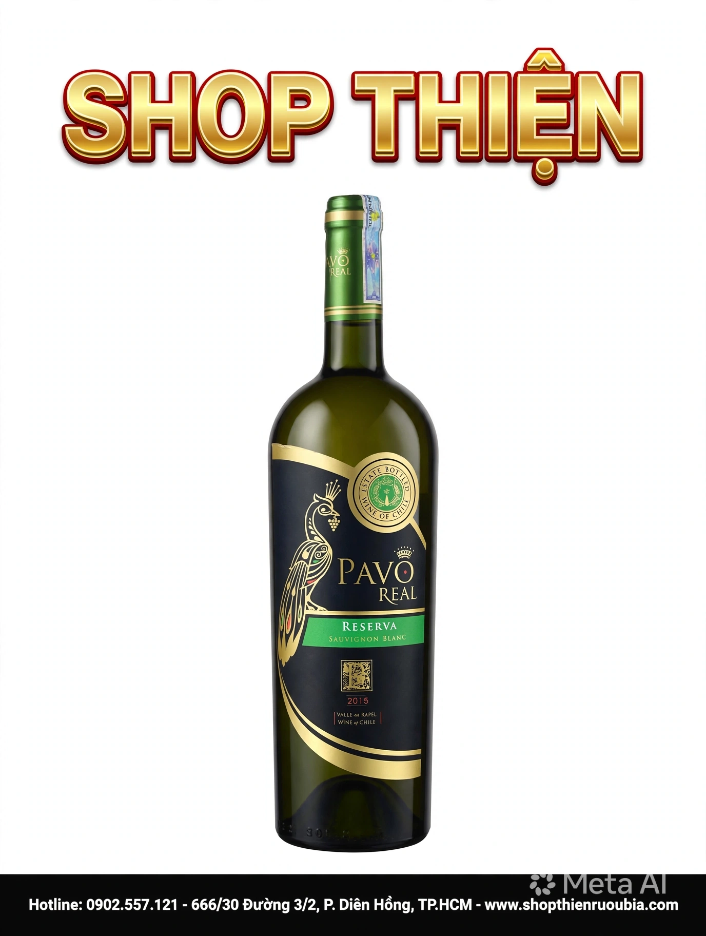 Rượu Vang Trắng Chile Pavo Real Reserva Sauvignon Blanc 2015 - Valle de Rapel
