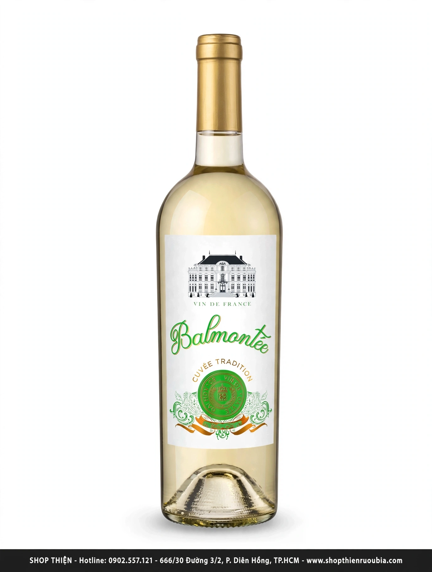 Rượu Vang Trắng Pháp Balmontée Cuvée Tradition - Vin de France