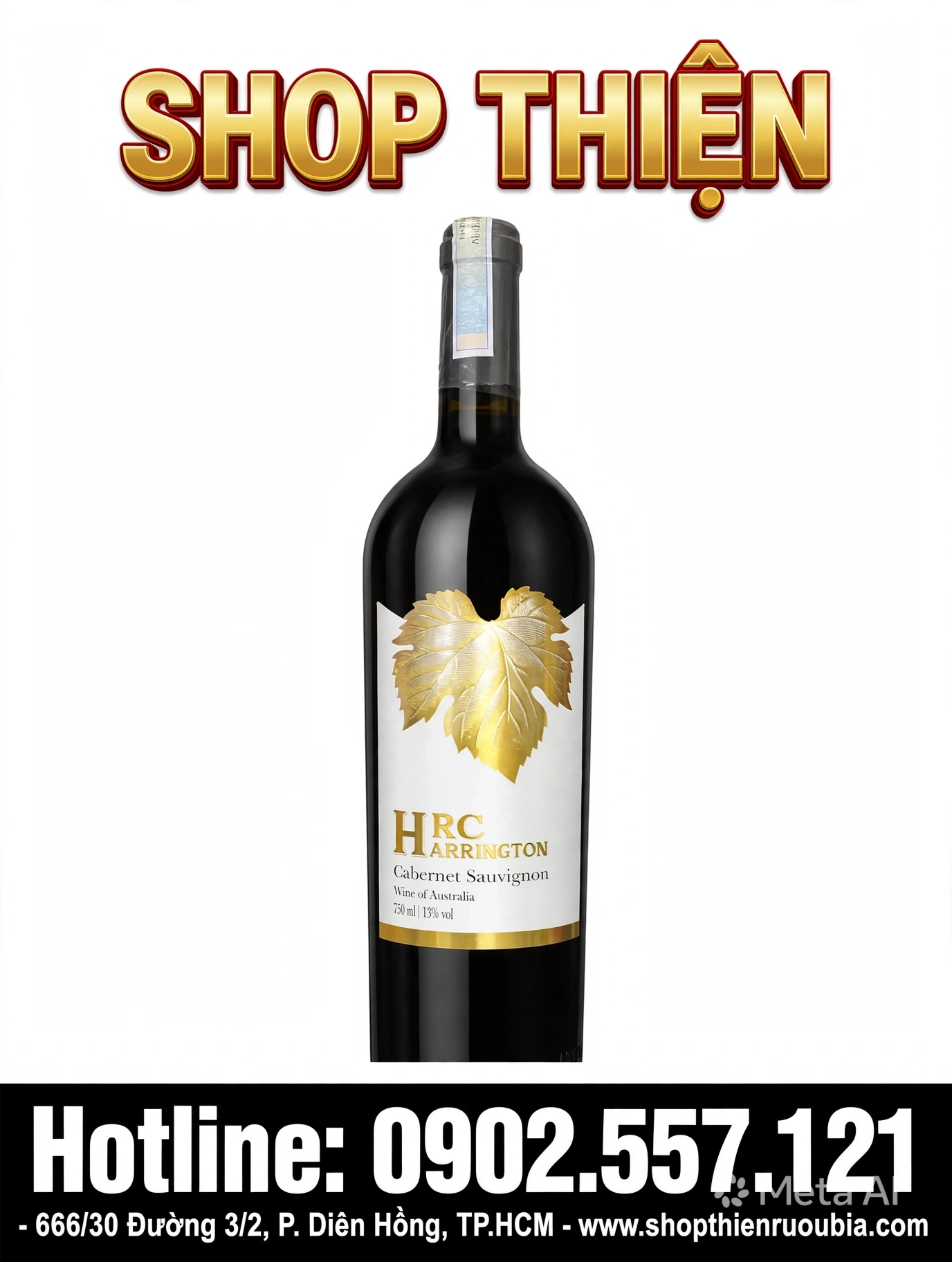 Rượu Vang Đỏ Úc HRC Harrington Cabernet Sauvignon - Wine of Australia