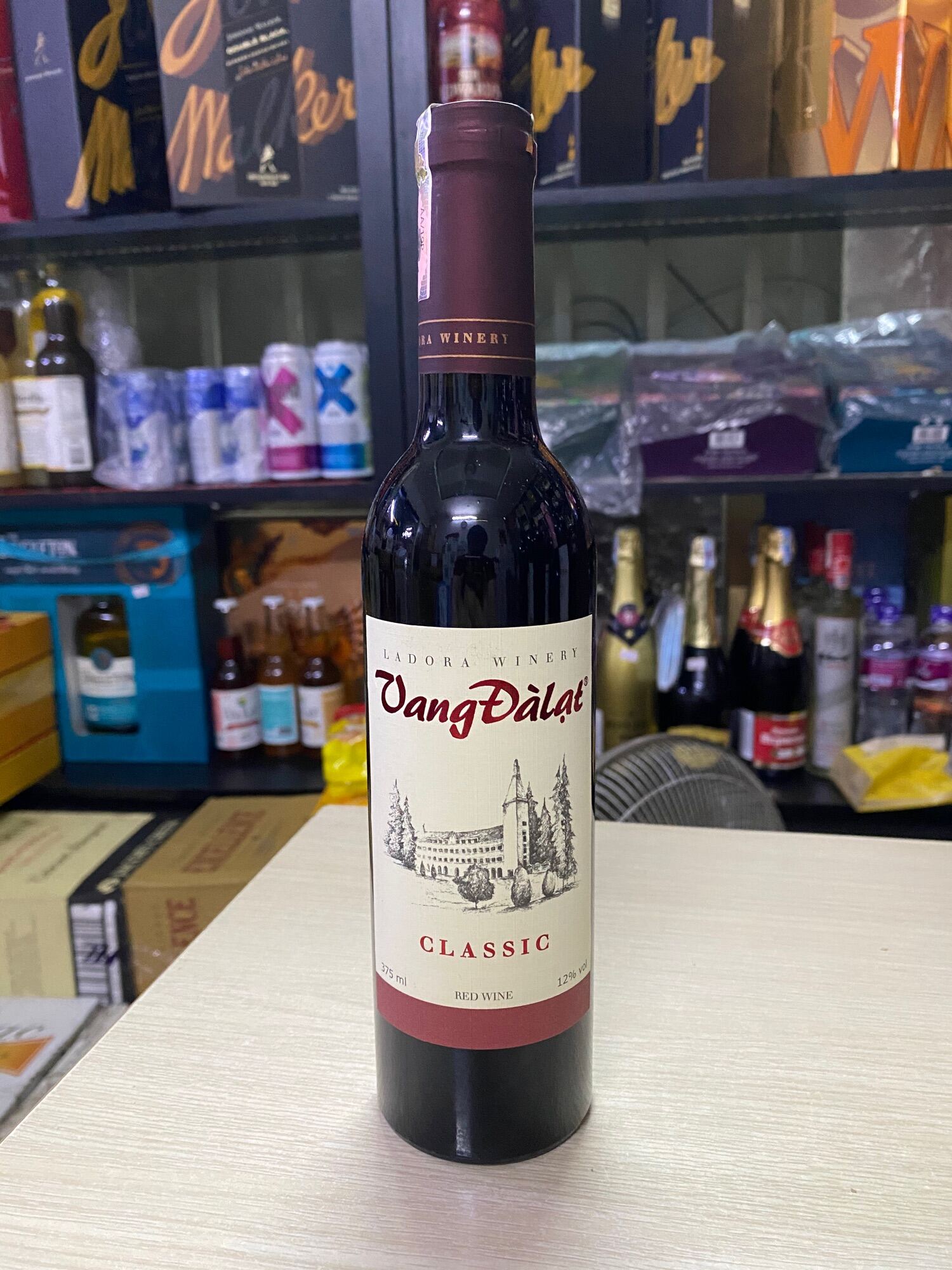 Rượu Vang Đà Lạt Classic chai nhỏ 375ml- vang Đỏ