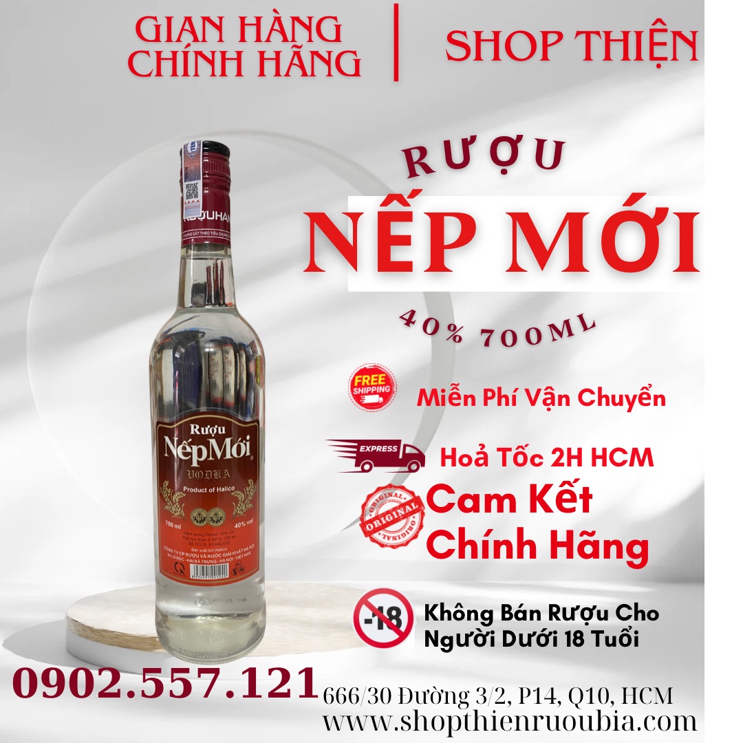 Rượu NẾP MỚI Hà Nội 40% 700ml