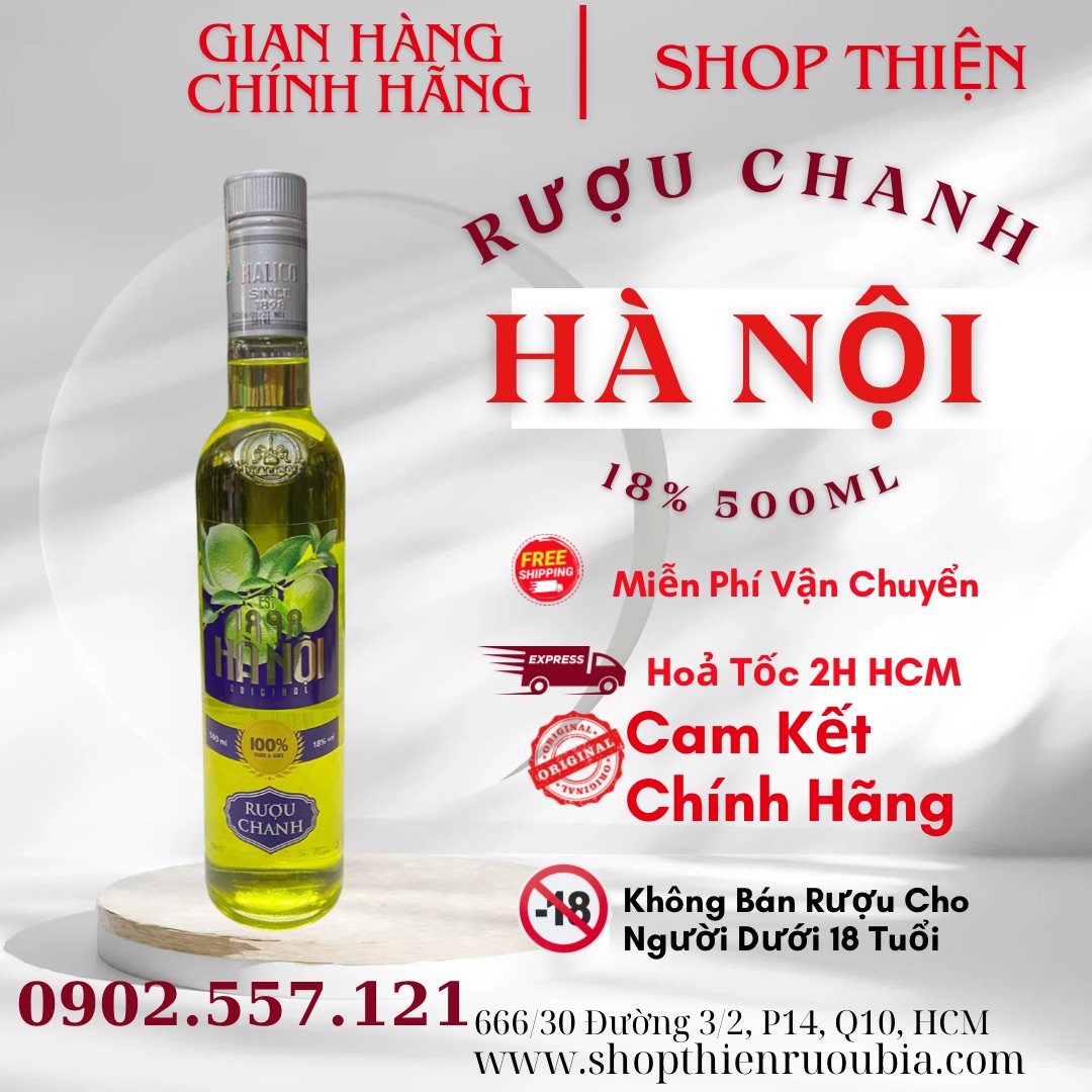 Rượu CHANH Hà Nội 18% 500ml