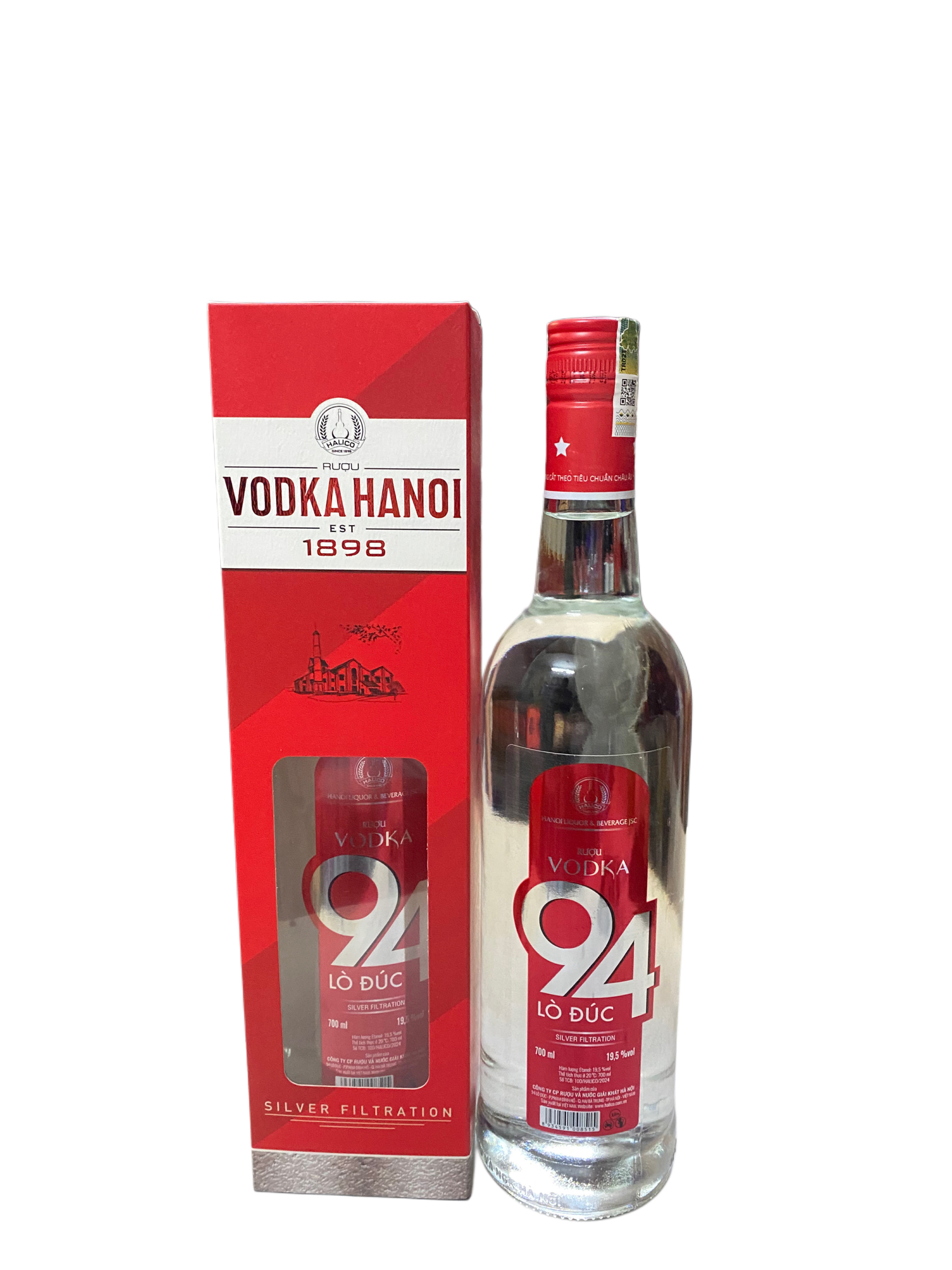 VODKA Hà Nội 94 LÒ ĐÚC 19.5% 700ml