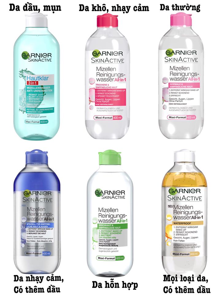 Nước tẩy trang Garnier l