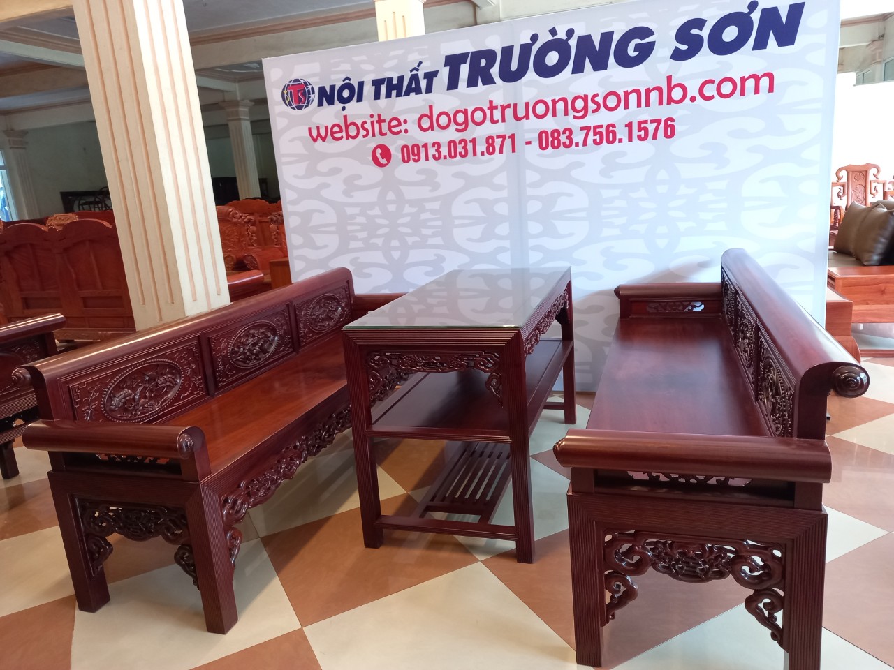 Ghế Trường kỷ Đại gỗ gụ - MSP: TKĐ370