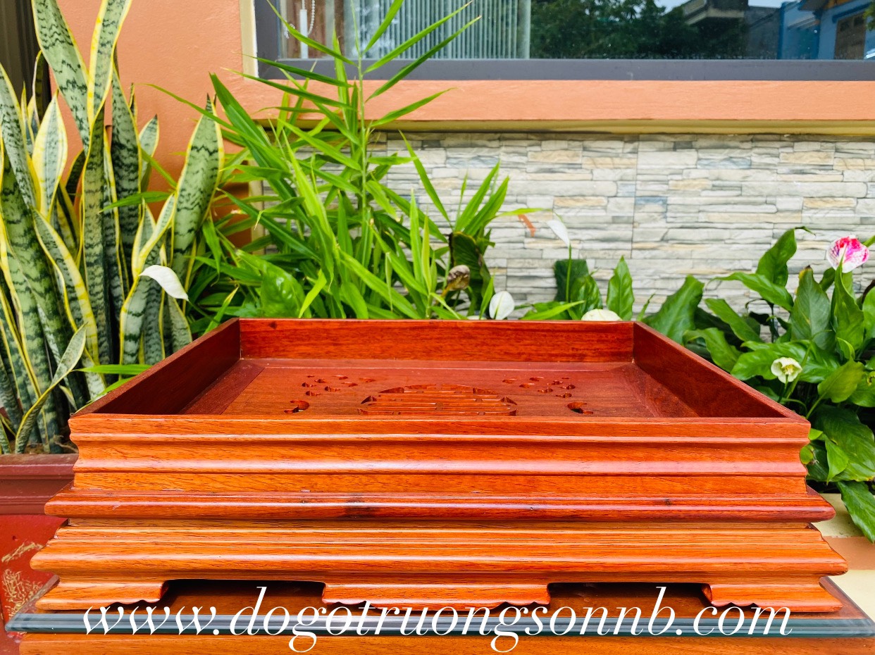 KHAY TRÀ GỖ HƯƠNG . MSP:KTGH170