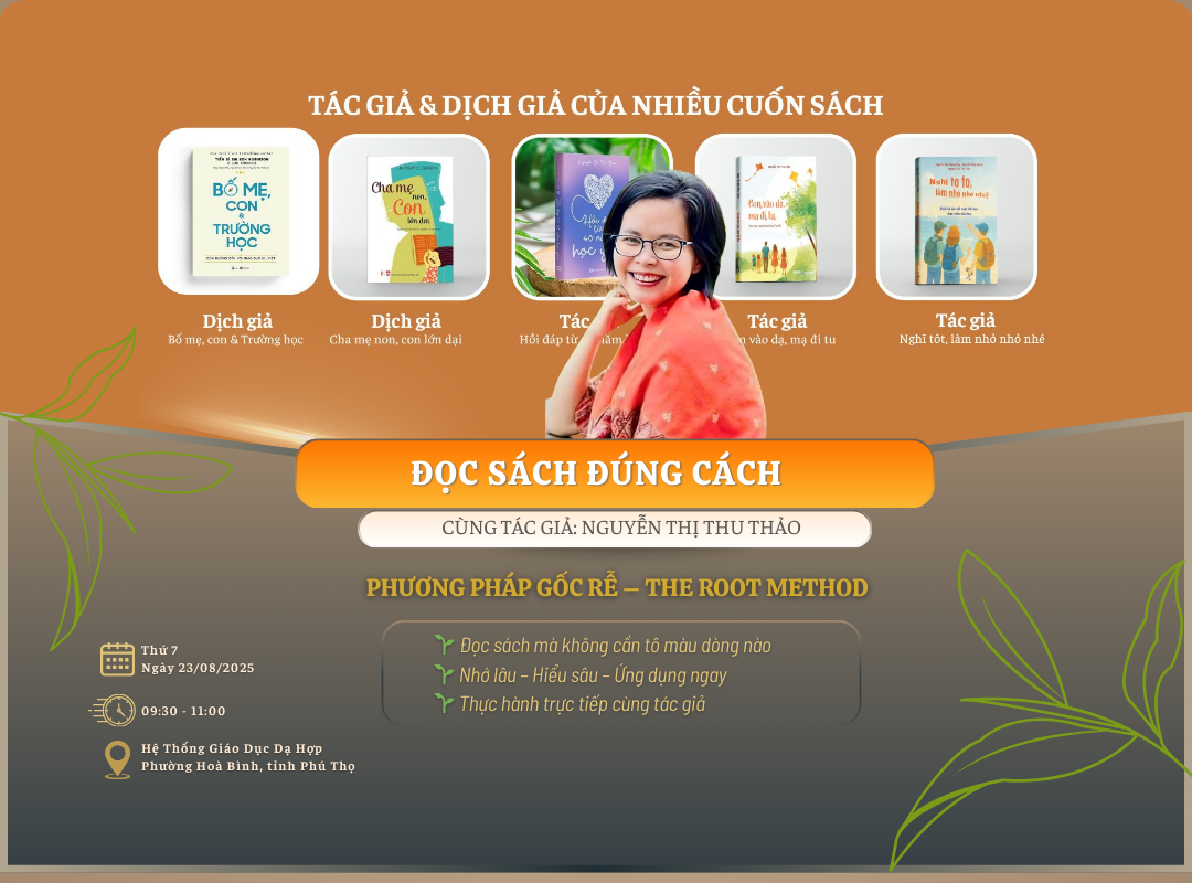 Sự kiện đặc biệt cùng tác giả Nguyễn Thị Thu Thảo