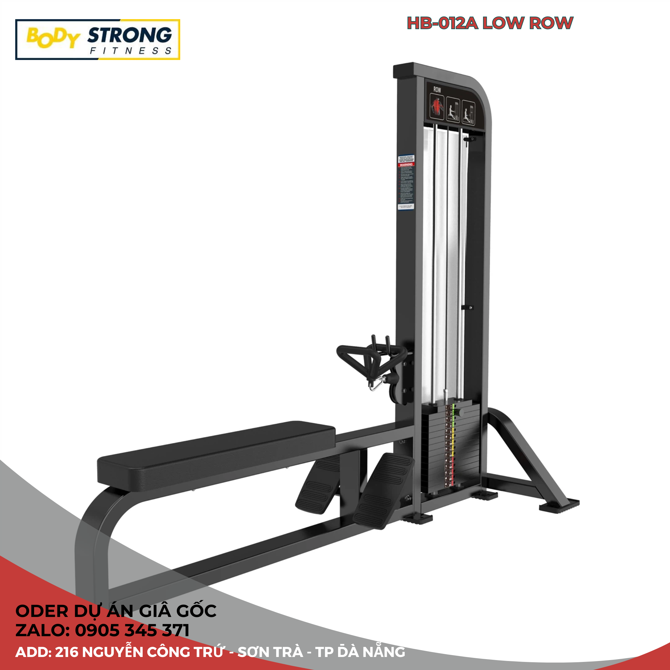 Máy low row BodyStrong HB-012A