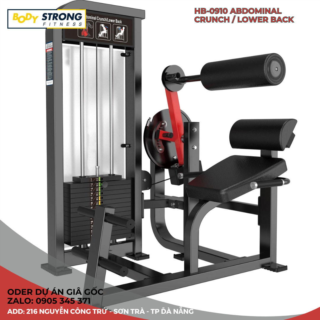 Máy tập bụng / Máy tập lưng dưới BodyStrong HB-0910