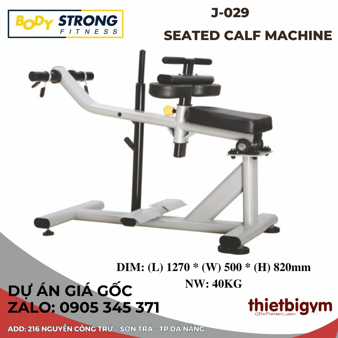 Máy tập bắp chân ngồi BodyStrong J-029