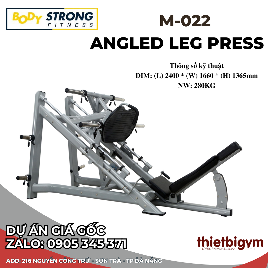Máy đẩy chân góc BodyStrong M-022
