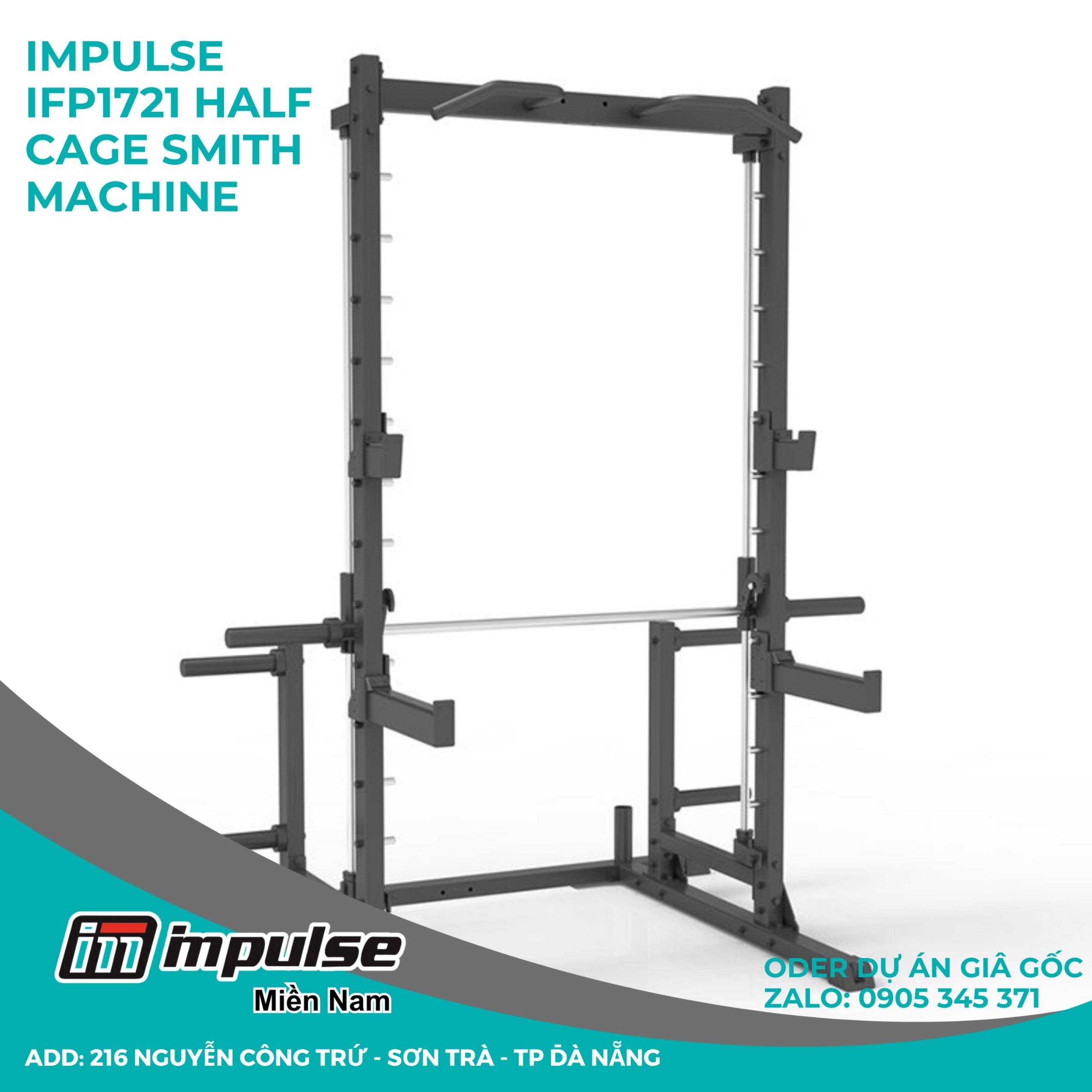 Ghế tập IFP1721 - Half Cage/Máy Smith tạ đòn Impulse IFP1721