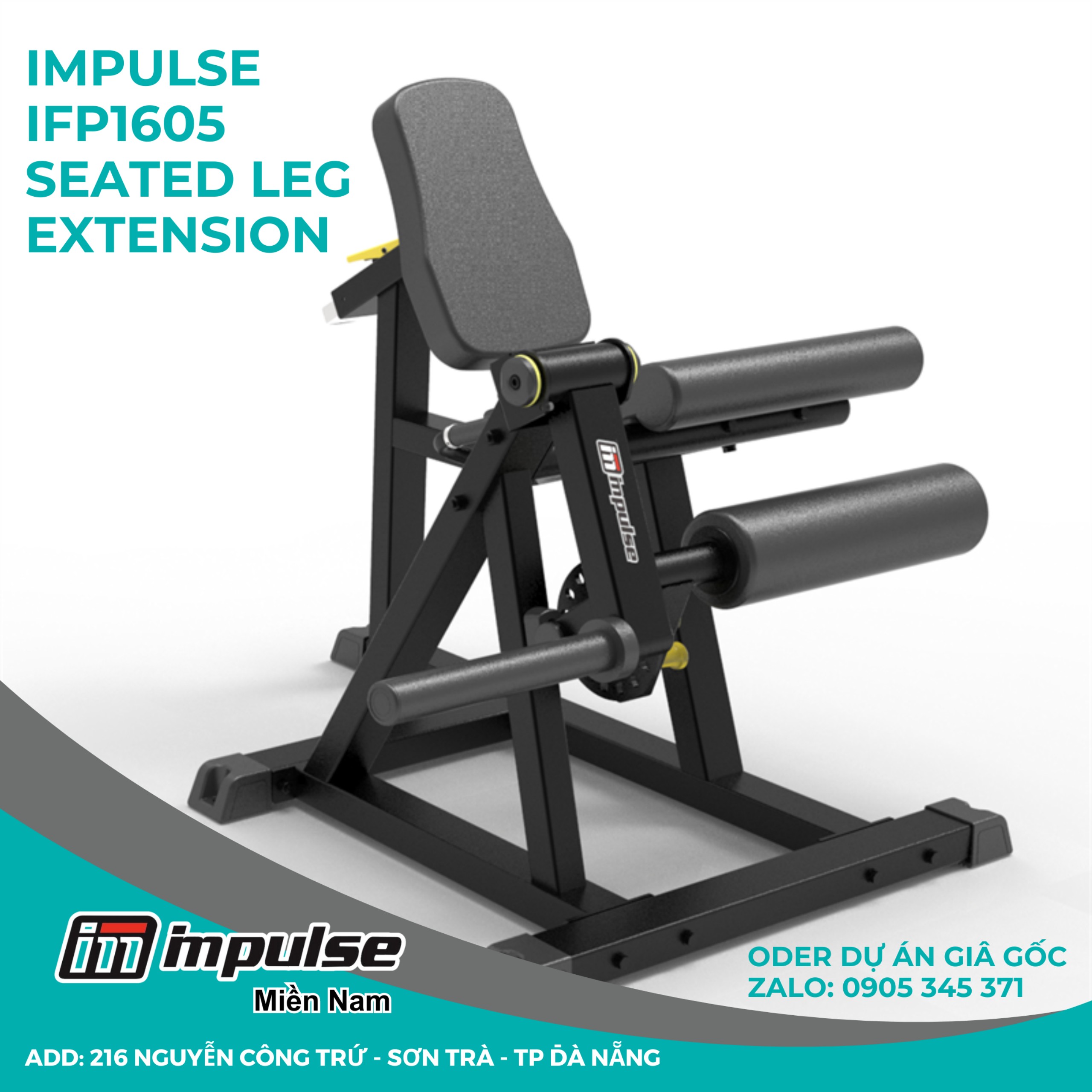 IFP1605 - Seated Máy duỗi đùi trước Impulse IFP1605