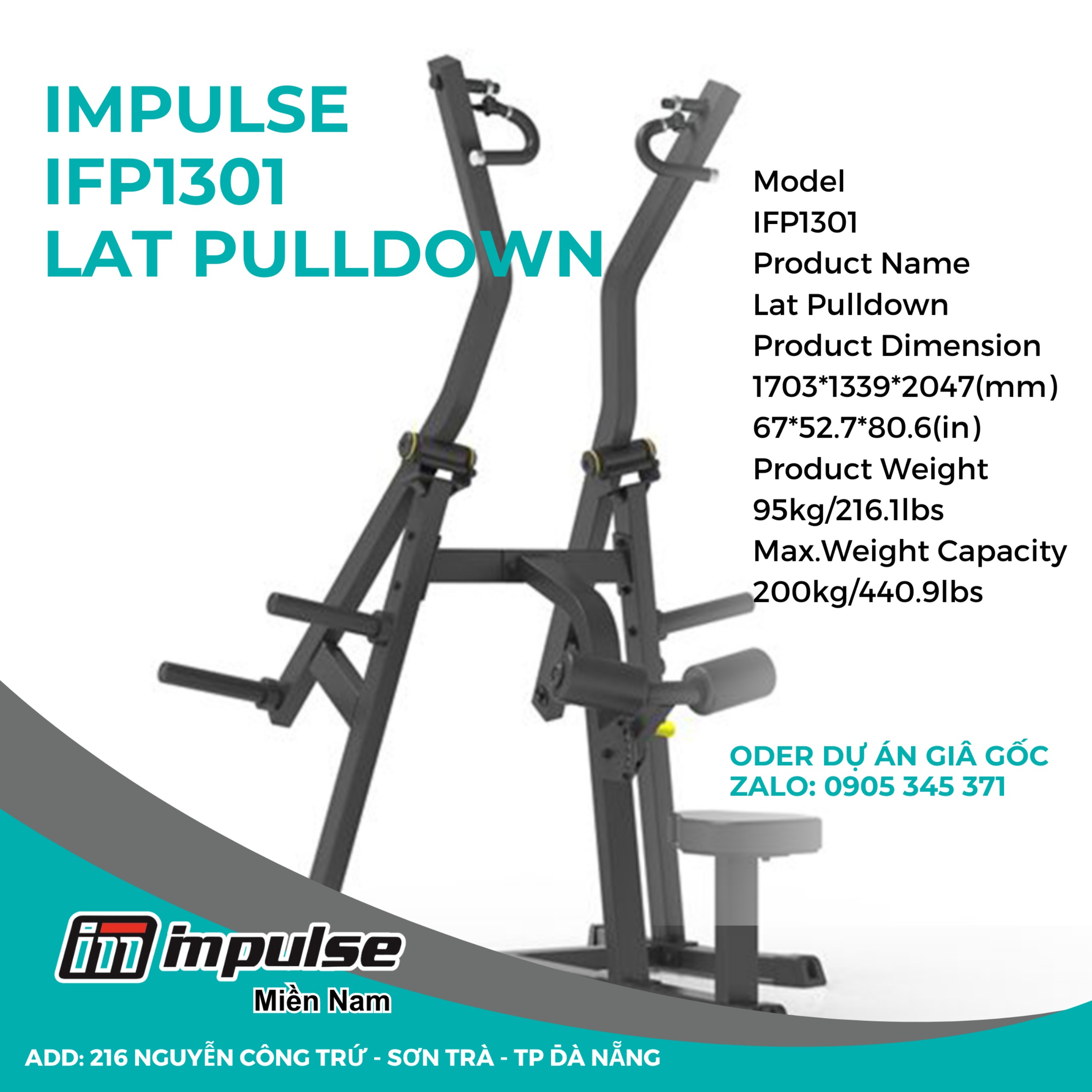 IFP1301 - Máy kéo xà đơn Impulse IFP1301