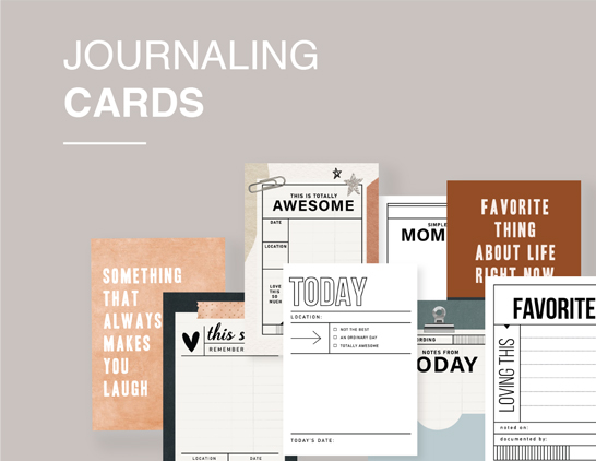 Journaling cards