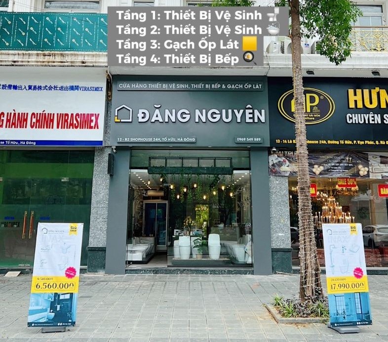 Cửa hàng thiết bị vệ sinh Hà Nội - Showroom Đăng Nguyên
