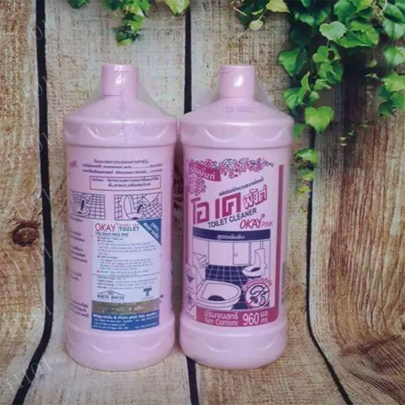 Dung dịch tẩy bồn cầu Okay Pink