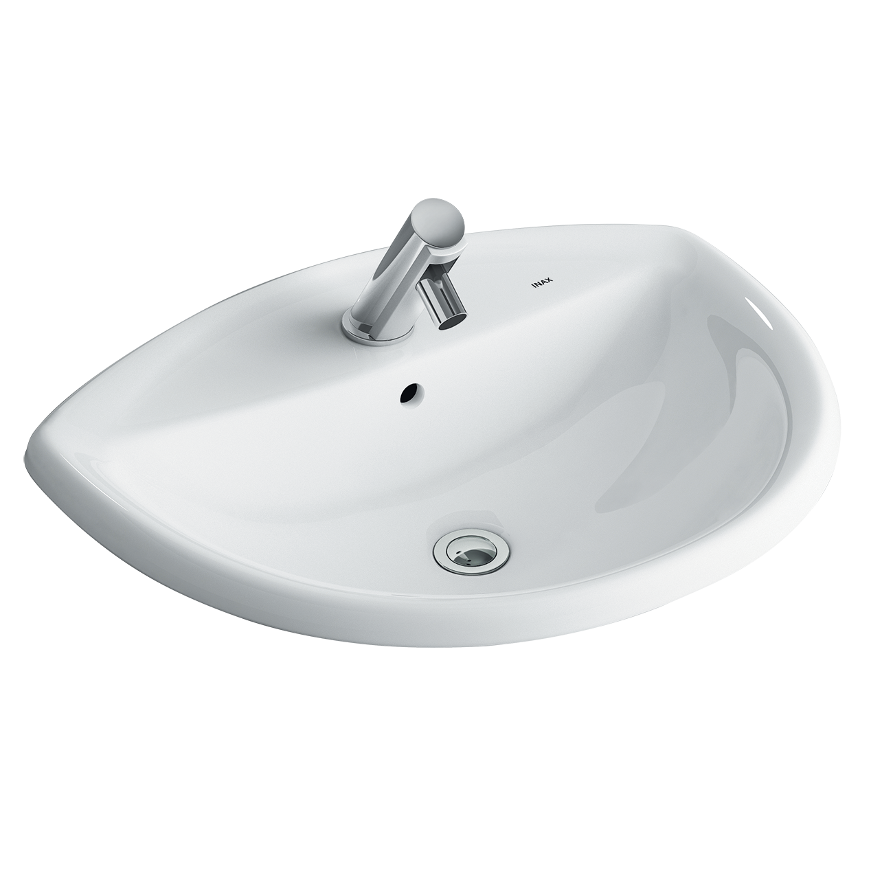 Chậu rửa âm bàn dương vành Inax AL-2396V (EC/FC)